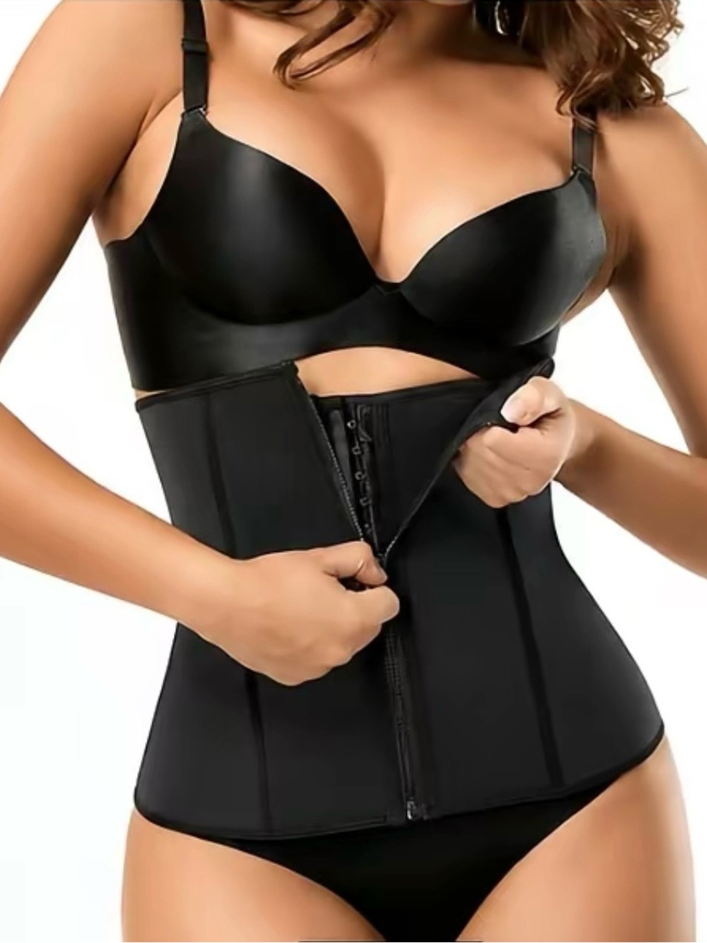 Black Waist Trainer Shapewear Vest - Unbranded